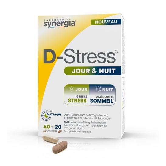 Synergia D-Stress Dia & Noite 60comp