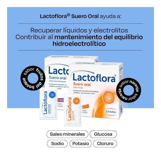 Lactoflora® soro oral para frutas da floresta 6 sachês