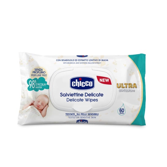 Chicco Ultra Soft Baby Wipes 60uds