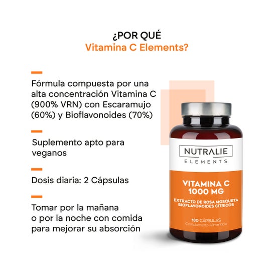 Nutralie Vitamina C 1000mg Bio 180caps