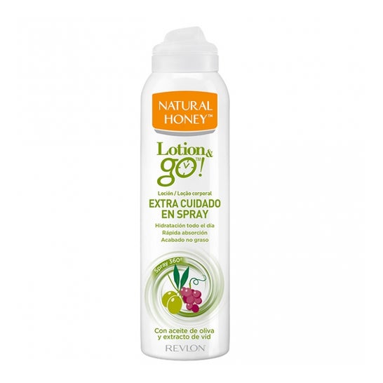Natural Honey Lotion & Go! Extra Care Body Milk Spray 200ml