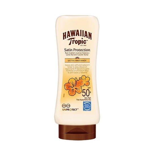 Proteção de cetim trópico havaiano Ultra Radiance Spf50 + creme 180