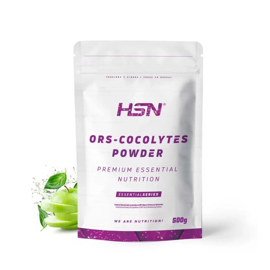 HSN ORS Cocolytes Agua de Coco + Electrolitos en Polvo Manzana 500g