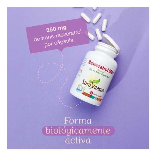 Sura Vitasan Resveratrol Max 500mg 60 cápsulas