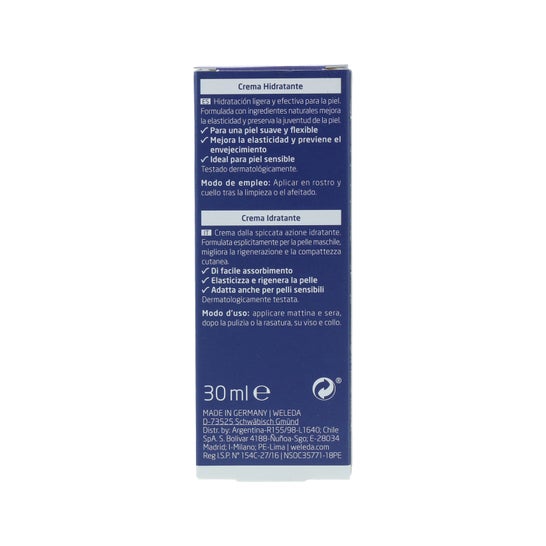 Creme Hidratante Masculino Weleda 30ml