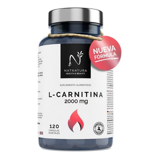 Natnatura L-carnitina 120 Cápsulas vegetais.