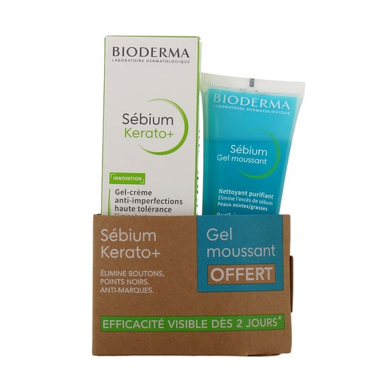 Bioderma Sébium Kerato+ 30ml + Gel Espumante 45ml