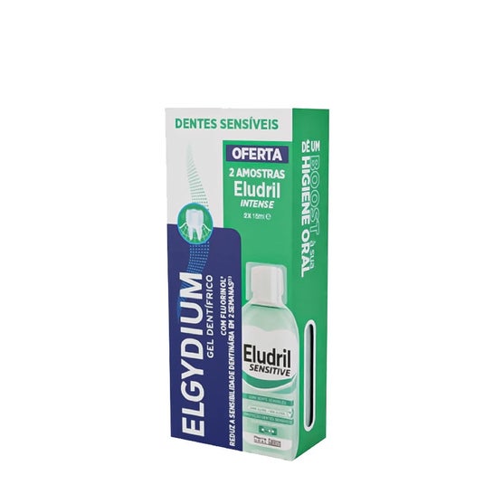 Elgydium Sensitive Set Dentífrico 75ml + Eludril Sensitive 2x15ml