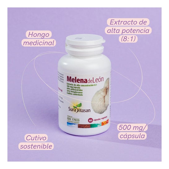 Sura Vitasan Lion Mane 60 Cápsulas
