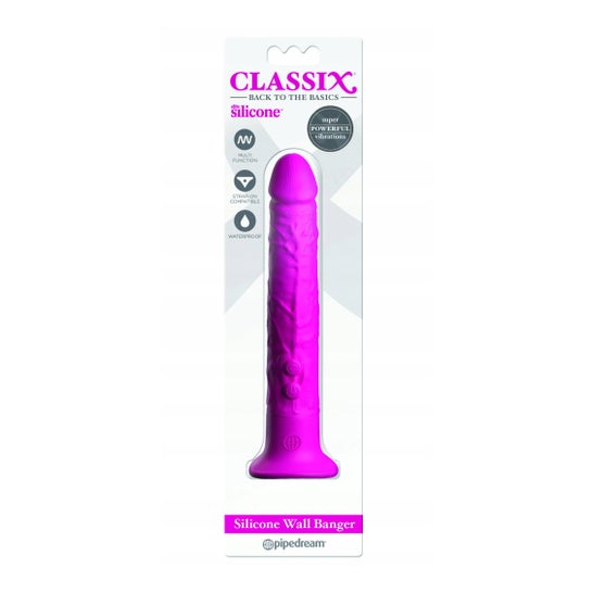 Classix Consolo Wall Banger Silicone 15cm Rosa 1 Unidade