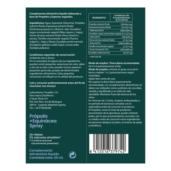 DocMorris Própolis + Equinácea Spray 20ml
