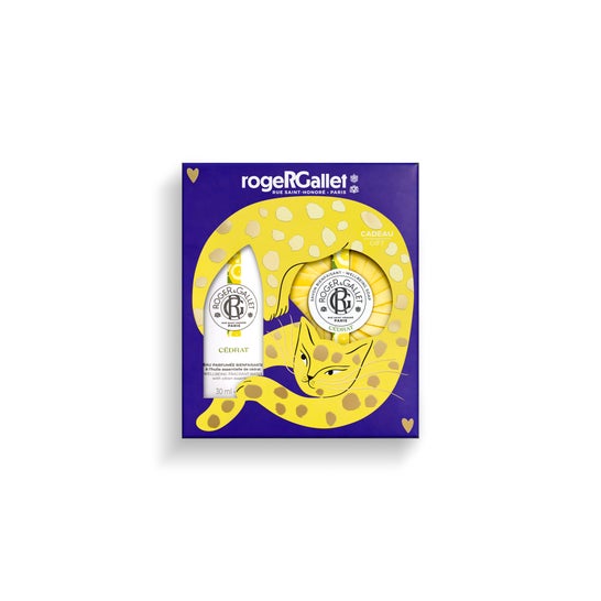 Roger & Gallet Caixa Água Perfumada Bem-Estar Cédrat 30ml e Sabonete 100g