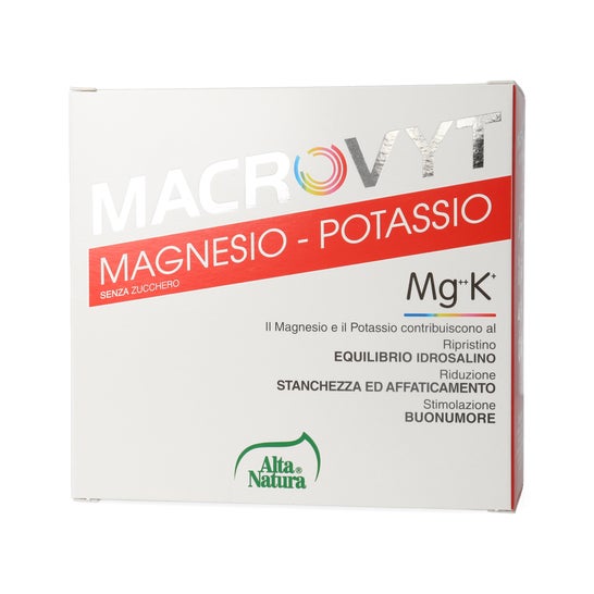 Alta Natura Macrovyt Magnesio Potasio 18 Sobres