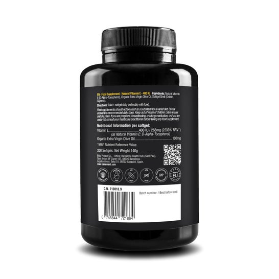 Zenement Vitamina E Natural 400 Ui D-Alfa-Tocoferol 200caps