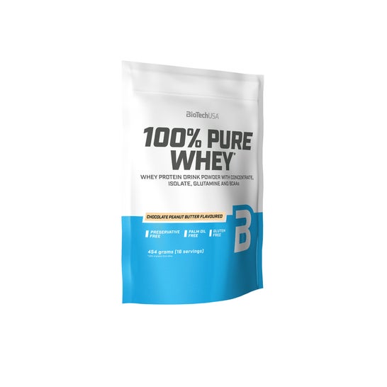 BioTech USA 100% Pure Whey Chocolate Peanut Butter 454g