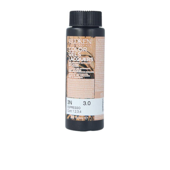 Lacas de Gel de Cor Vermelha Cor de Cabelo N.º 3N Espresso 60ml