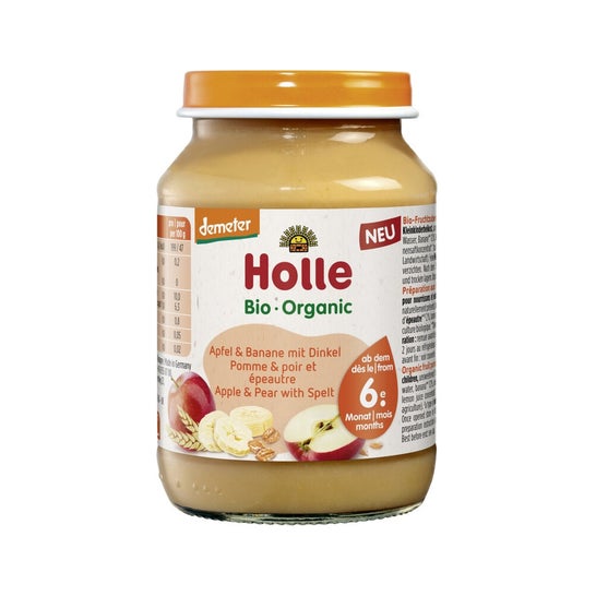 Holle Bio Maçã Banana Espelta 190 g