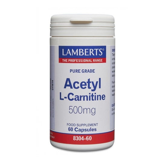 Lamberts Acetil L-Carnitina 500mg 60cáps