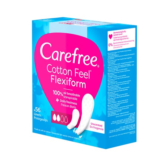 Carefree Carefree Flexiform Protector Cotton Sin Fragancia 56uds
