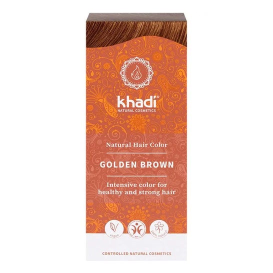 Khadi Golden Brown Dye 100% Vegetable 100g Khadi Golden Brown Dye 100% Vegetable 100g