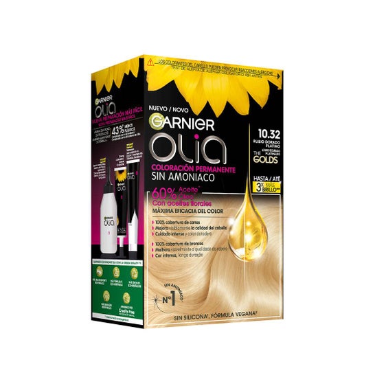 Garnier Olia Coloración Permanente 10.32 Dorado Platino 54ml