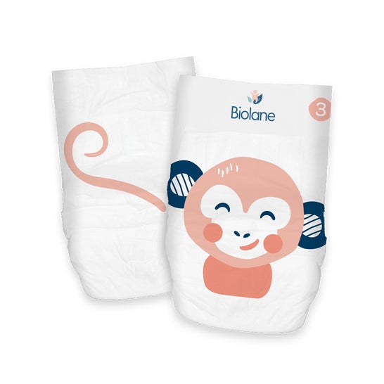 Biolane Fraldas Naturais para Bebés Tamanho 3 4-9kg 52 Unidades