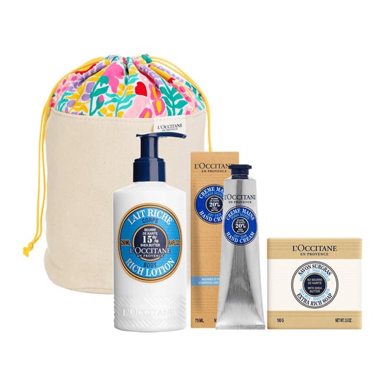 L'Occitane Kit Karité Shea Butter Lotion + Hand Cream + Soap