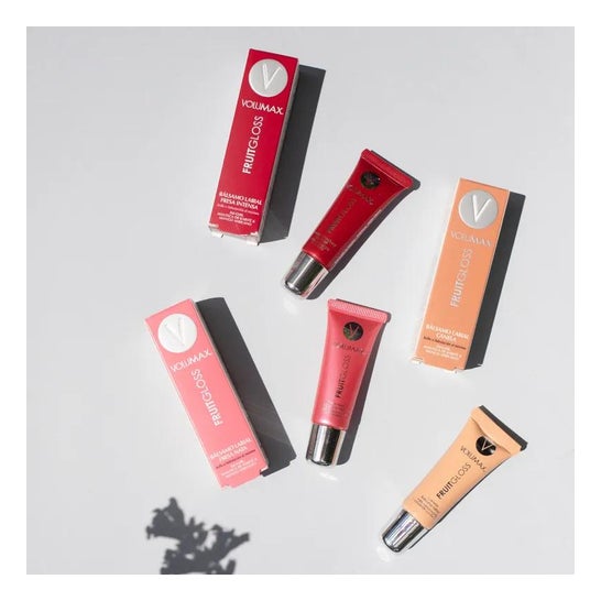 Volumax Fruit Gloss morango e creme 15ml Volumax Fruit Gloss morango e creme 15ml