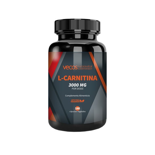 Vecos Nucoceuticals L-Carnitina Pura quemagrasas 3000mg 160caps