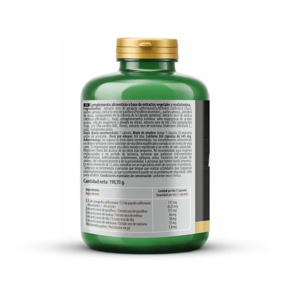 Phytofarma Melatonina 365 cápsulas