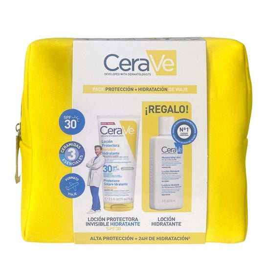 Cerave Pack Neceser Viaje SPF30 + Hidratación 75ml + 88ml