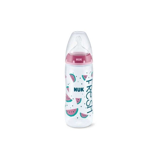 Nuk Silicone Bottle First Choise+ Fruits 1 Unit 6-18 Months 360ml 1ud
