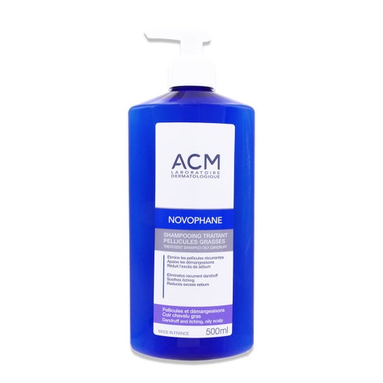 Novophane Champô Tratamento Anticaspa Oleosa 500 ml