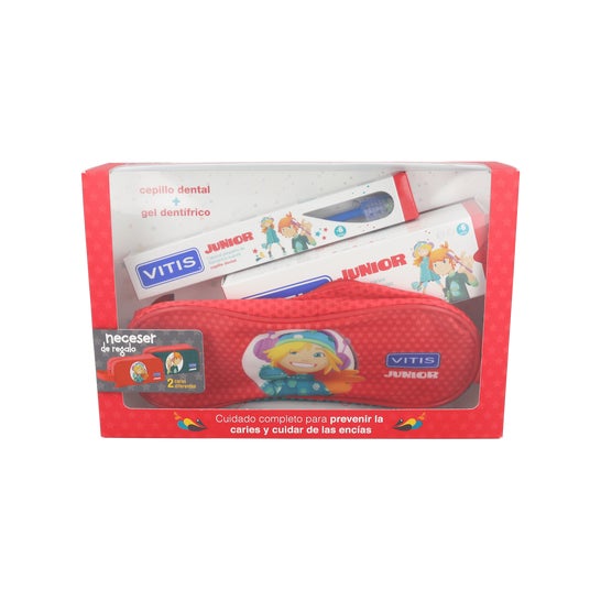 Escova de dentes para crianças Vitis Junior 1ud + OBSEQUIO