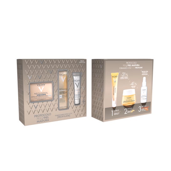 Vichy Pack Neovadiol Crema Post Menopausia SPF50 50ml + Contorno Ojos 15ml +  UV Age Daily