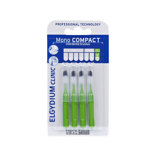 Elgydium Clinic Escovilhão Mono Compact Verde 4 Unidades