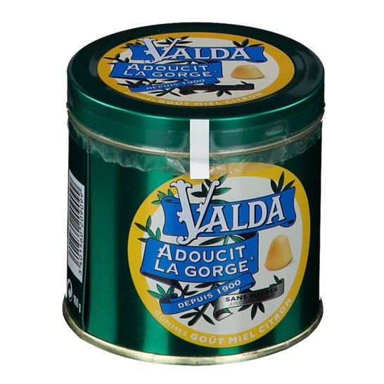 Valda Sugar Free Pellets Pellets Honey Taste Lemon Box 160 Gramas