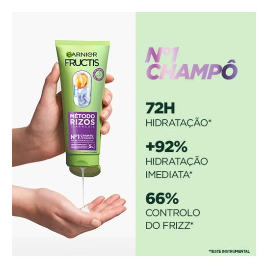 Garnier Fructis Método Cachos Nº1 Champô Caracóis Hidratados 200ml Garnier Fructis Método Cachos Nº1 Champô Caracóis Hidratados 200ml