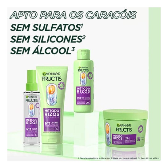 Garnier Fructis Método Cachos Nº1 Champô Caracóis Hidratados 200ml Garnier Fructis Método Cachos Nº1 Champô Caracóis Hidratados 200ml