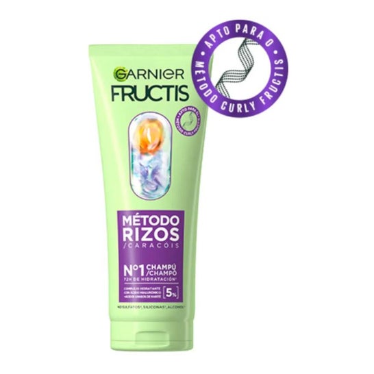 Garnier Fructis Método Cachos Nº1 Champô Caracóis Hidratados 200ml Garnier Fructis Método Cachos Nº1 Champô Caracóis Hidratados 200ml