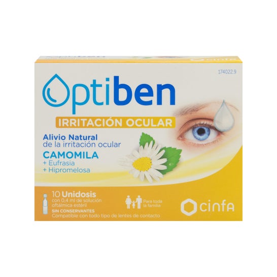 Optiben olhos irritados 10 doses individuais