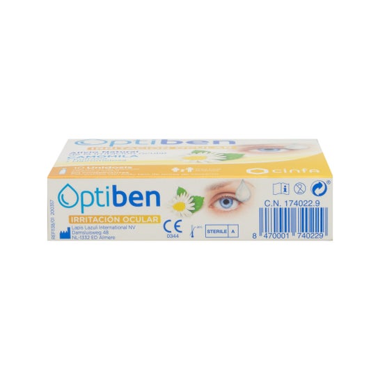 Optiben olhos irritados 10 doses individuais