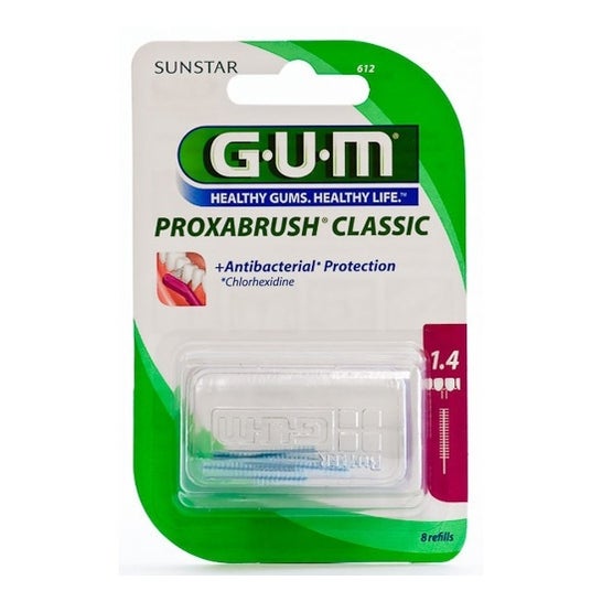 Gum Proxabrush Classic Refil Cilíndrico 8 pcs