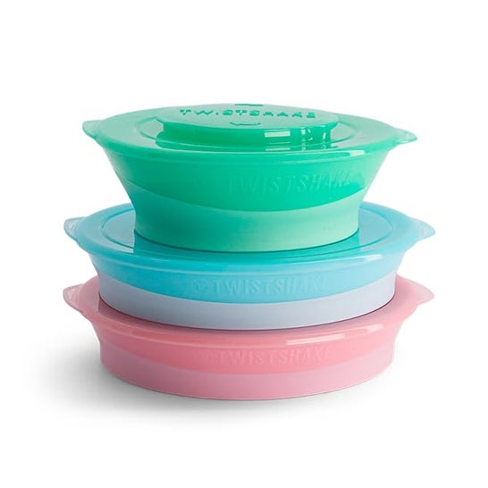 Prato Dividido Twistshake +6 Meses Grey 1 peça Prato Dividido Twistshake +6 Meses Grey 1 peça