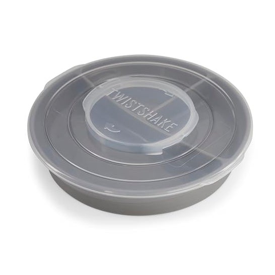 Prato Dividido Twistshake +6 Meses Grey 1 peça Prato Dividido Twistshake +6 Meses Grey 1 peça