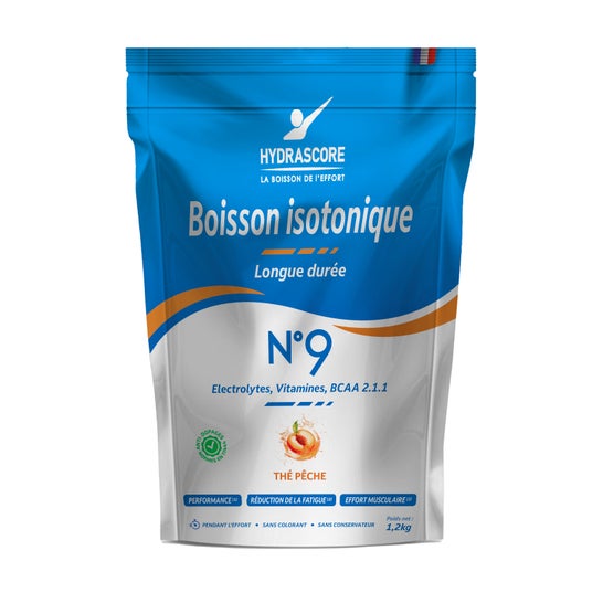 Hydrascore N°9 Bebida Isotónica Chá Pêssego 1.2kg Hydrascore N°9 Bebida Isotónica Chá Pêssego 1.2kg