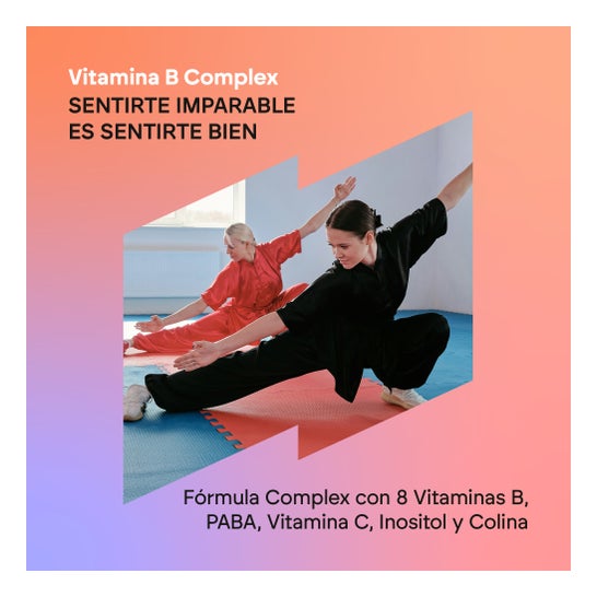 Nutralie Vitamina B Complex con Vitamina C + Colina + Inositol + PABA 90caps