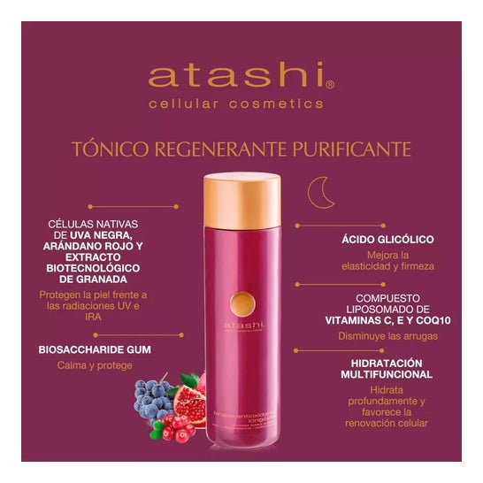 Atashi® Tónico Regenerador Purificante 250ml Atashi® Tónico Regenerador Purificante 250ml