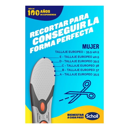 Scholl LiquiFlex Plantillas Soporte Mejorado Talla 1 1 Par