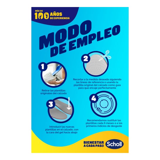 Scholl LiquiFlex Plantillas Soporte Mejorado Talla 1 1 Par